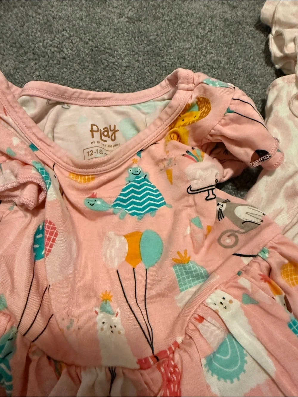 Play by Little Sleepies twirl dresses and bubble romper 12-18 m